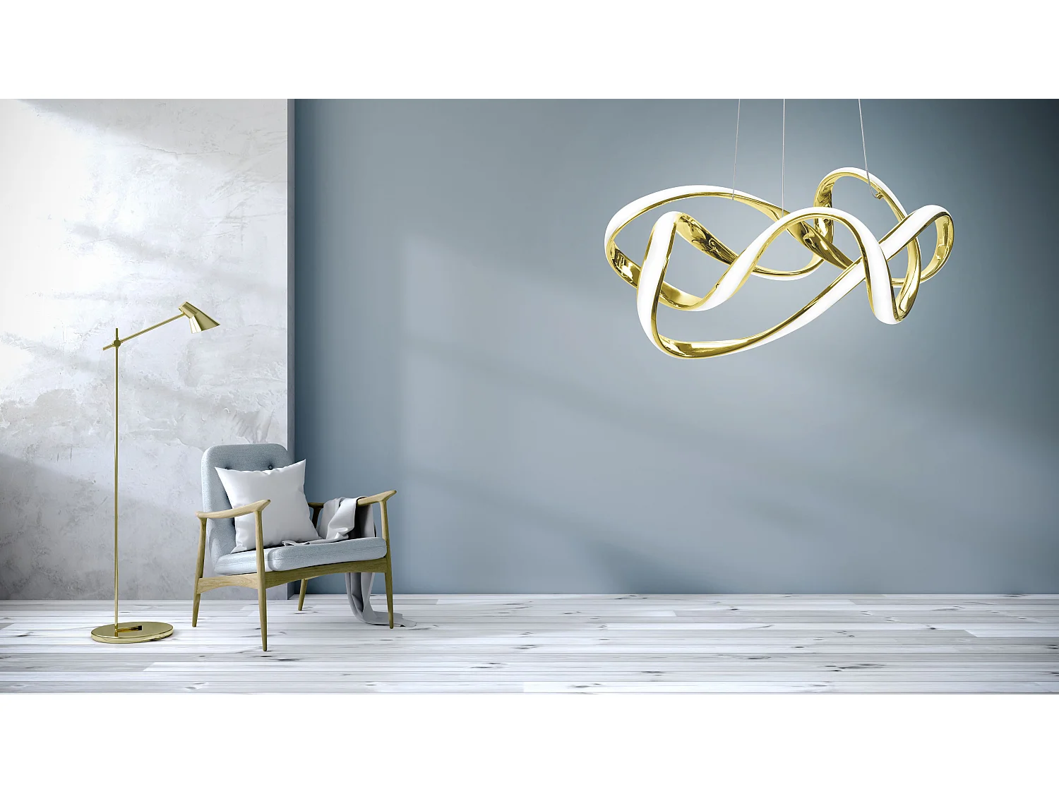 Lámpara Toolight Led App821-Cp Eve Gold