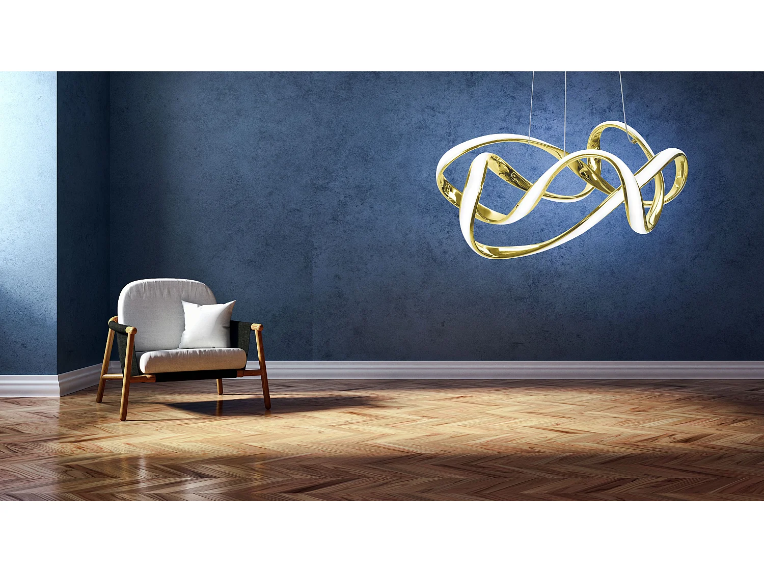 Lámpara Toolight Led App821-Cp Eve Gold