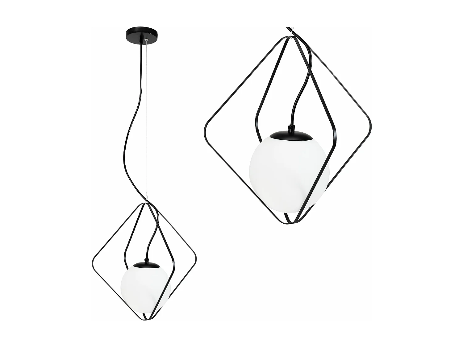 Lampe Suspendue Toolight App1018-1Cp Black