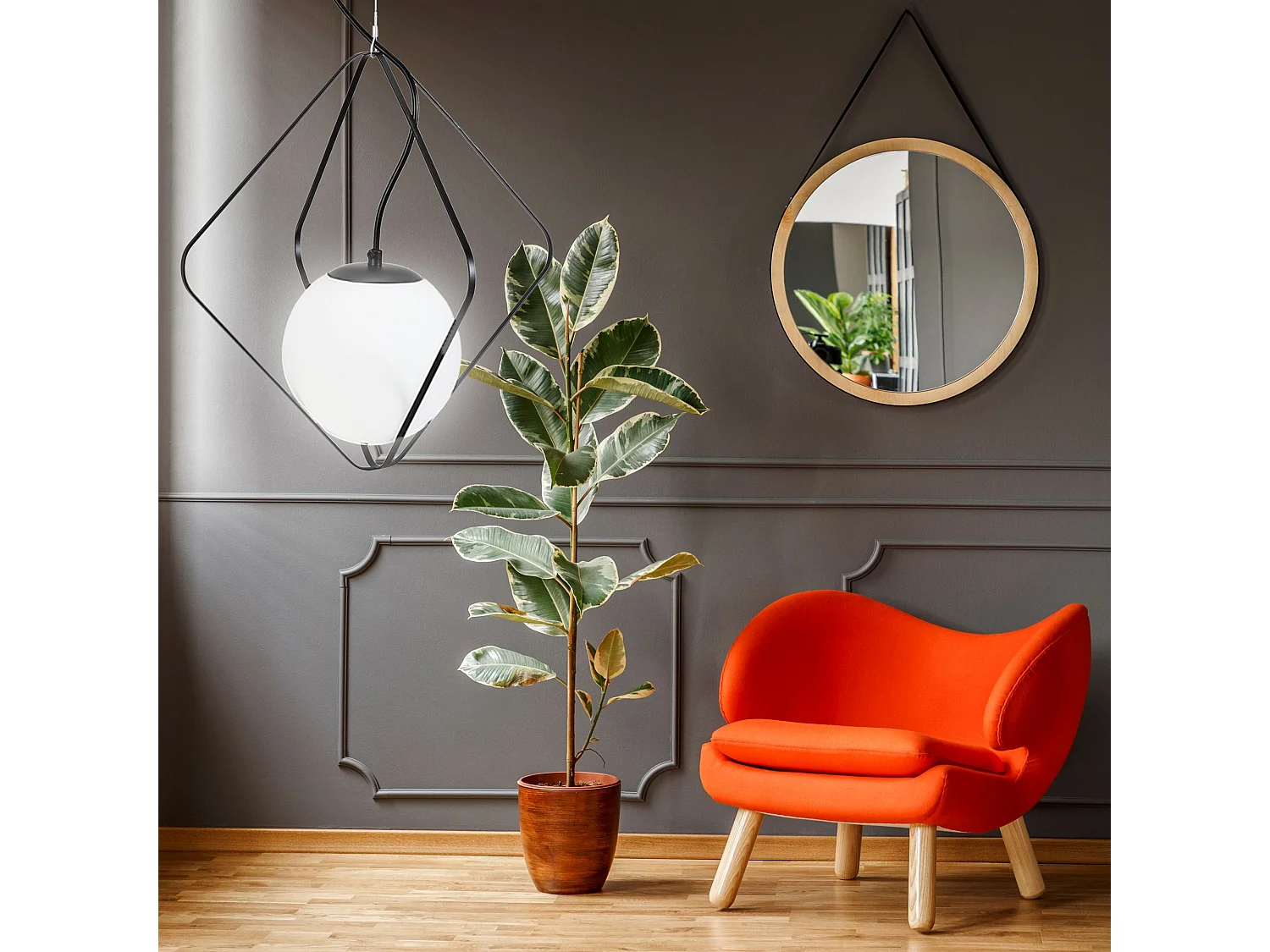 Lampe Suspendue Toolight App1018-1Cp Black