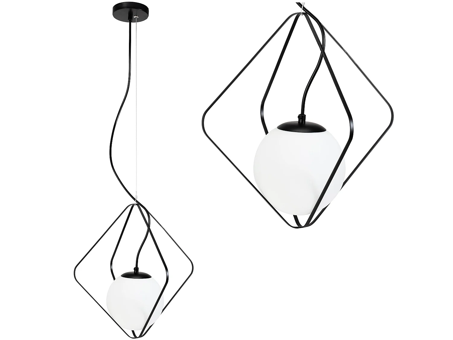 Lampe Suspendue Toolight App1018-1Cp Black