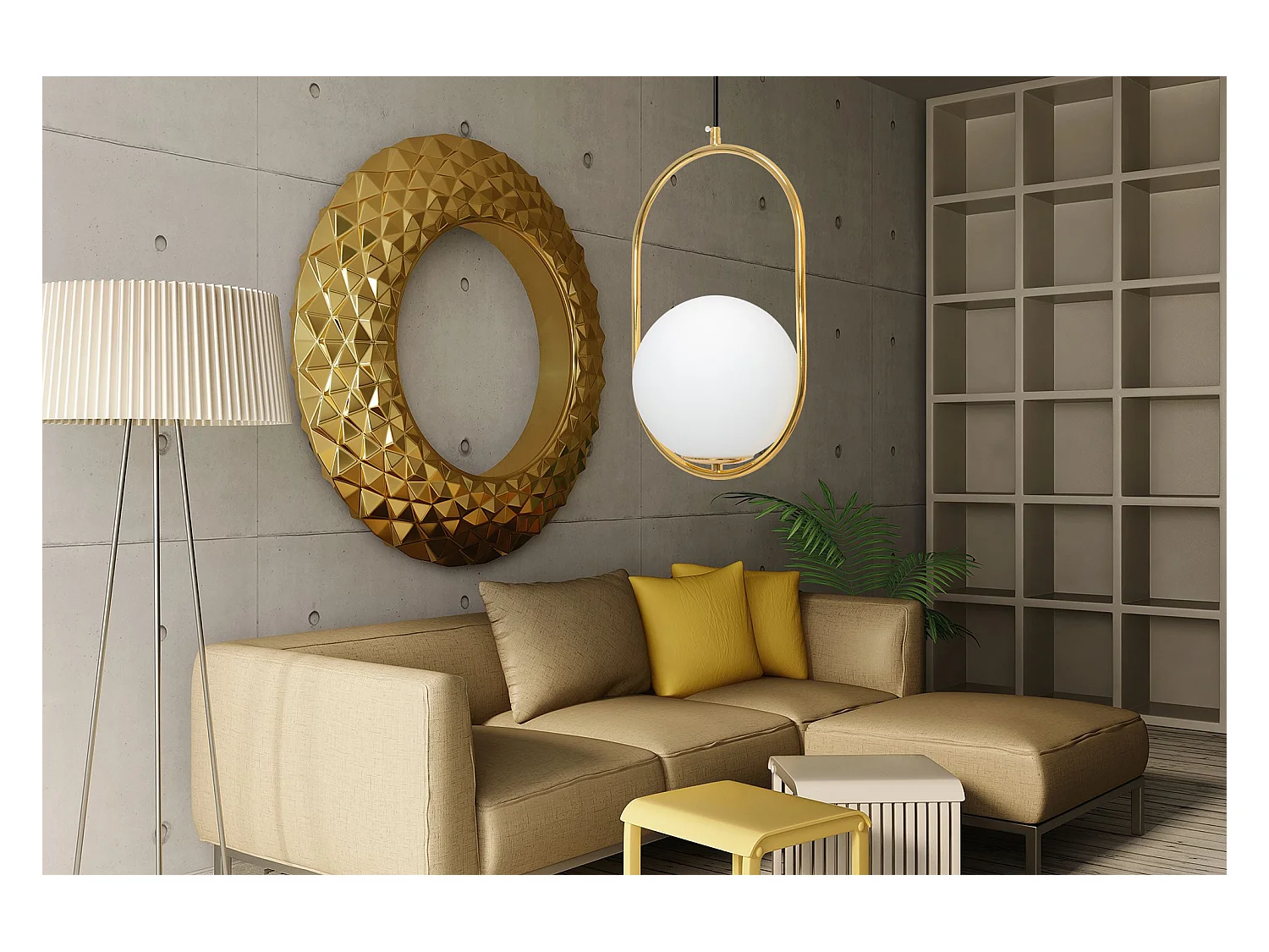 Candeeiro Suspenso Toolight App473-1Cp Gold