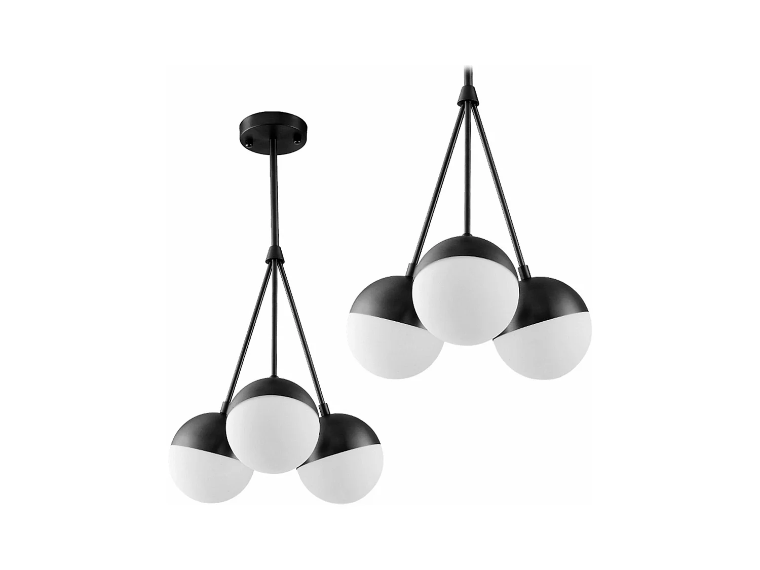 Lampe Suspendue Toolight App687-3Cp Black