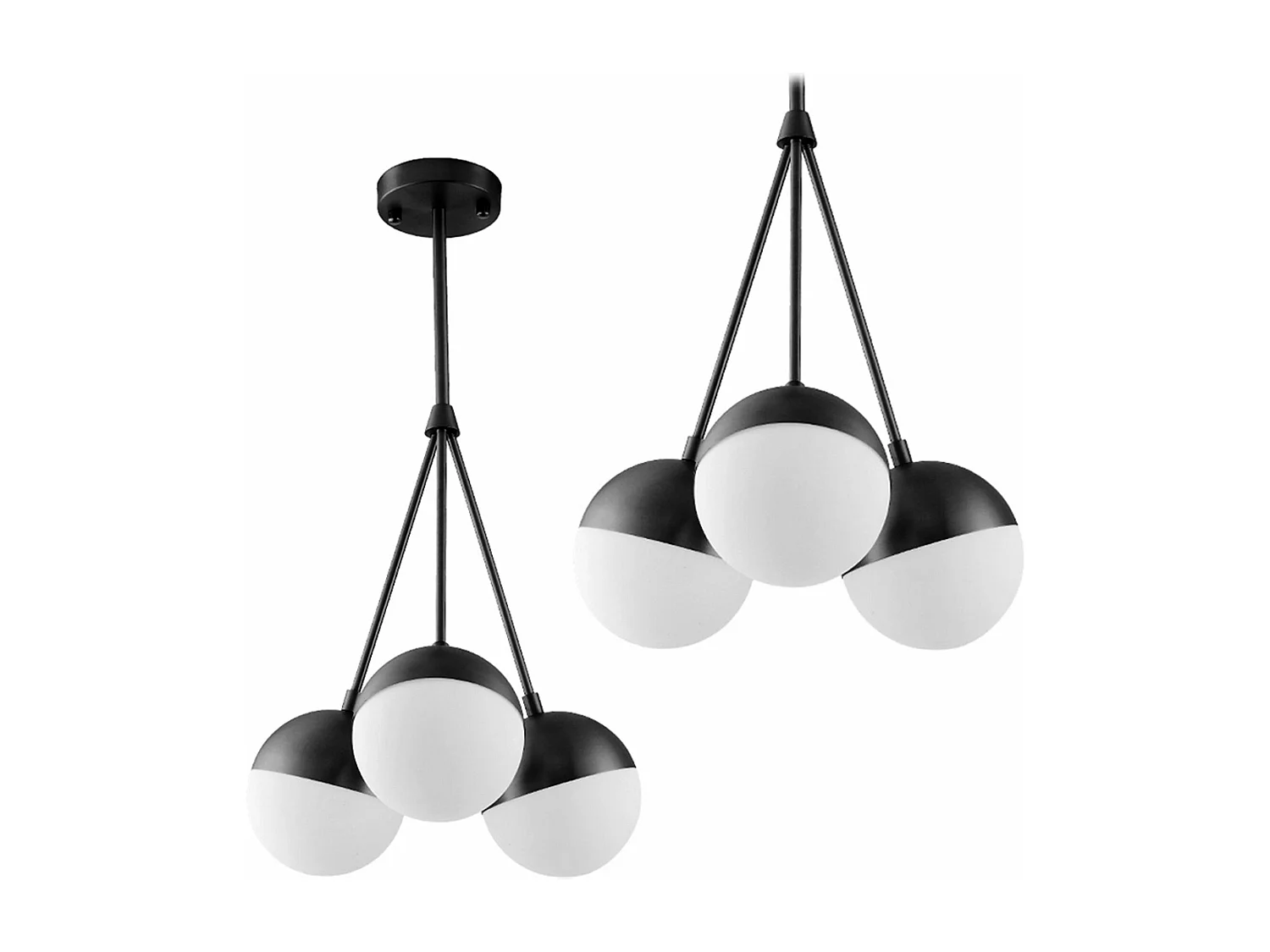 Lampe Suspendue Toolight App687-3Cp Black