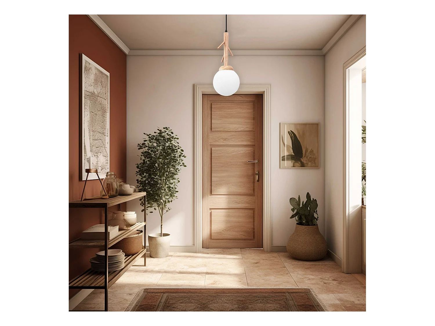 Lámpara Toolight App1422-1Cp Brown