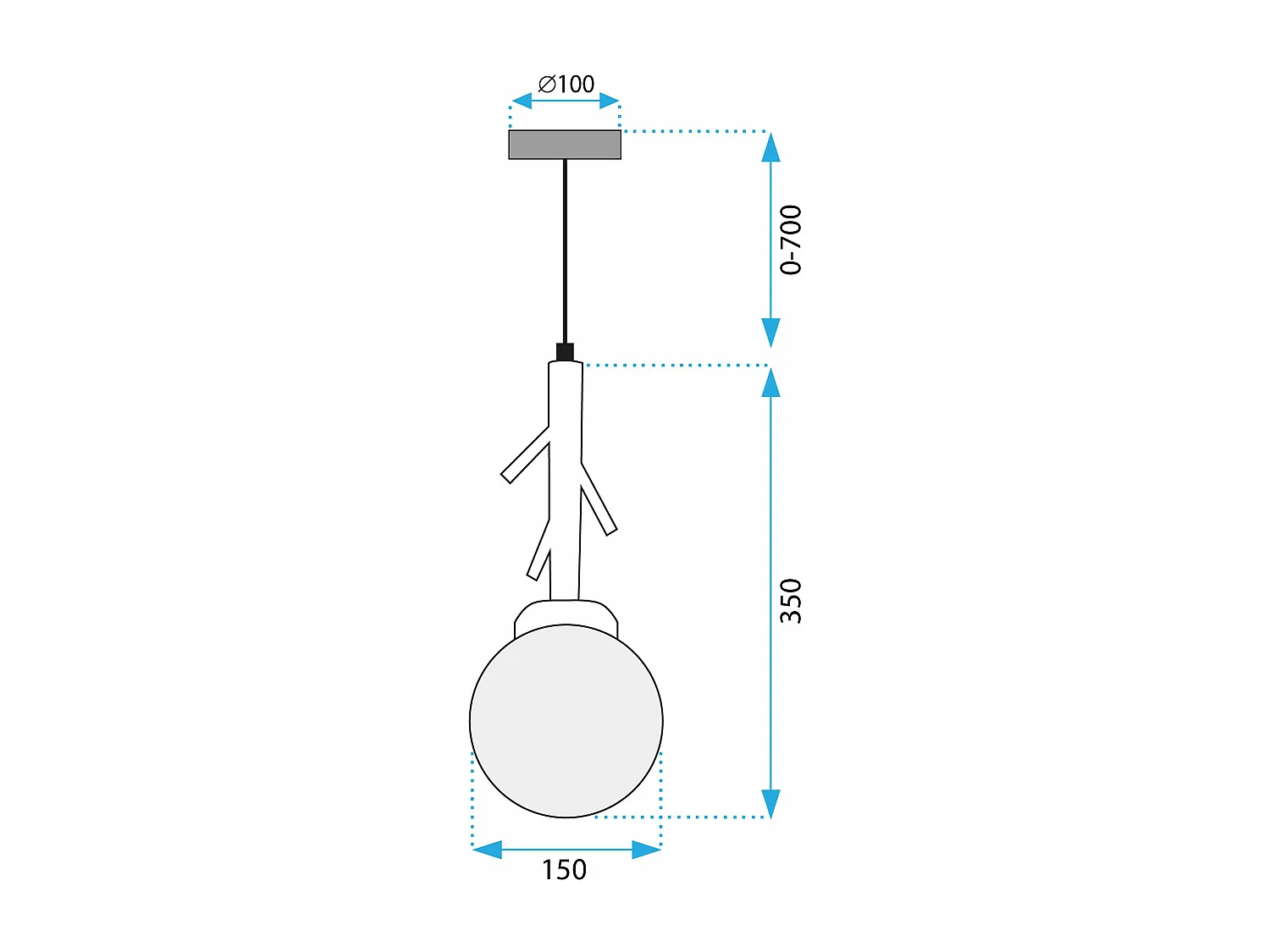 Hanglamp Toolight App1422-1Cp Brown