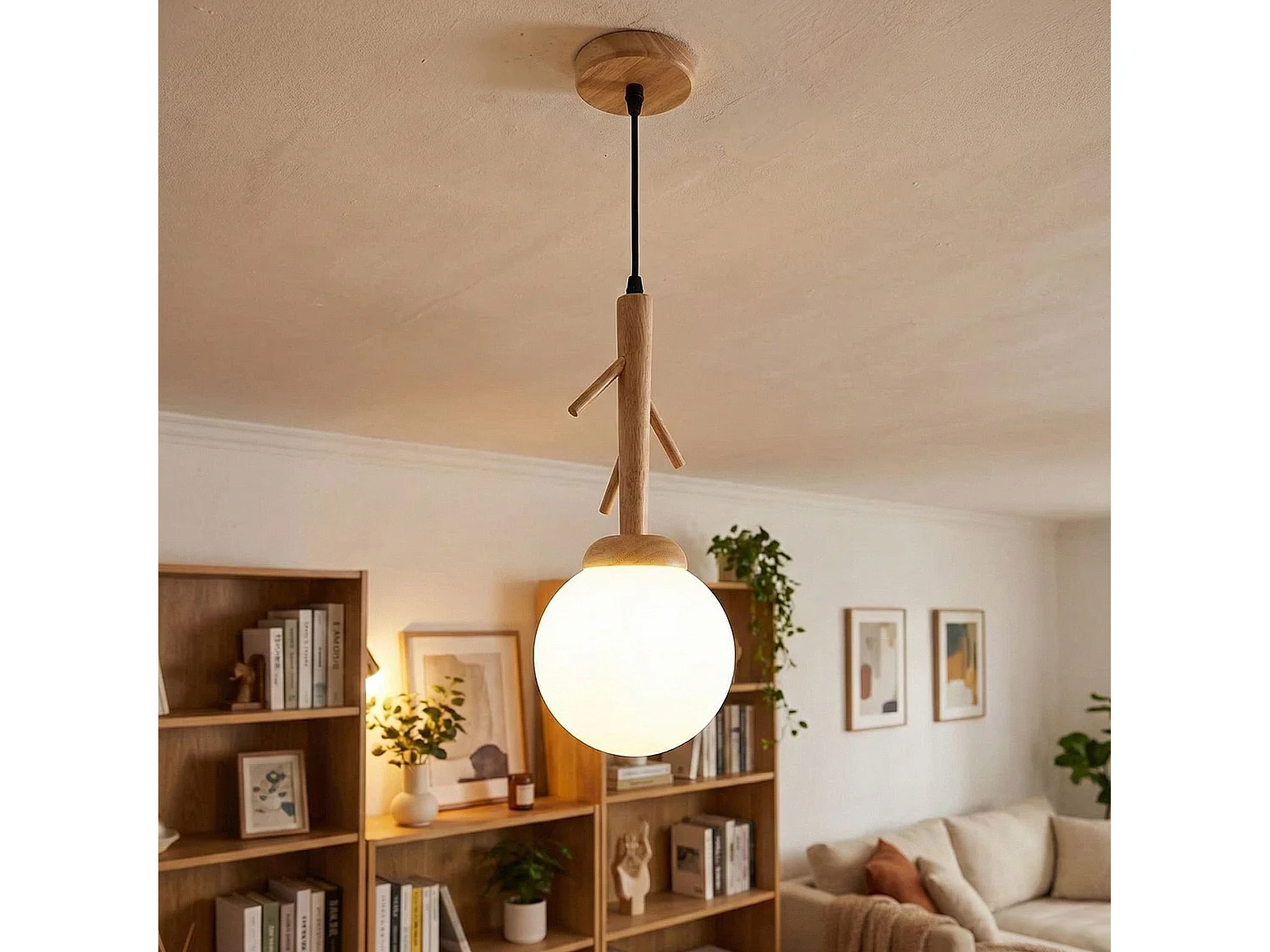 Toolight pendant ceiling lamp APP1422-1CP Brown