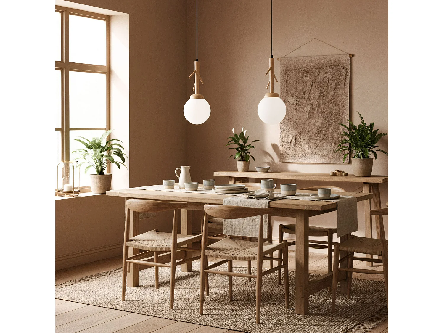 Toolight pendant ceiling lamp APP1422-1CP Brown