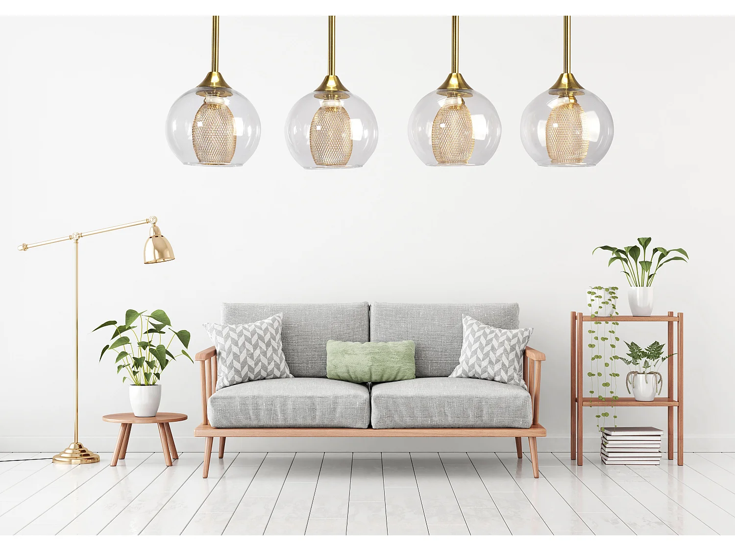 Lampe Suspendue Toolight App899-4Cp Black