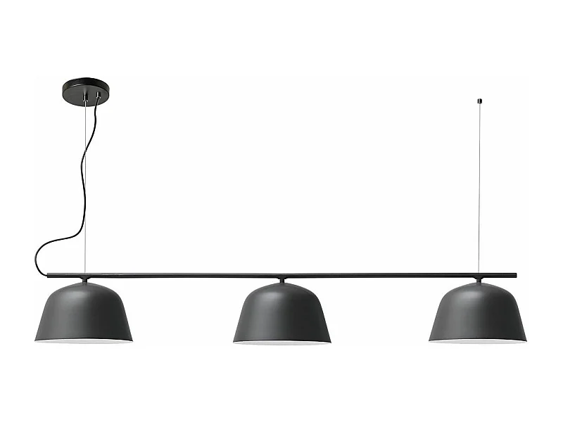 Candeeiro Suspenso Toolight App1478-3Cp Black