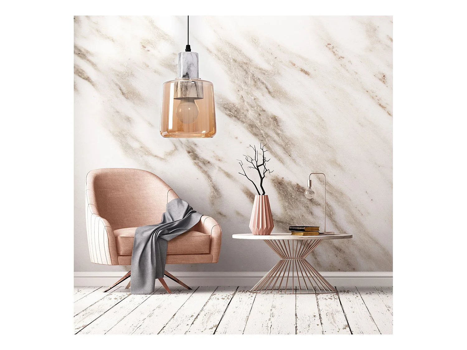 Lampe Suspendue Toolight App1011-1Cp Beige