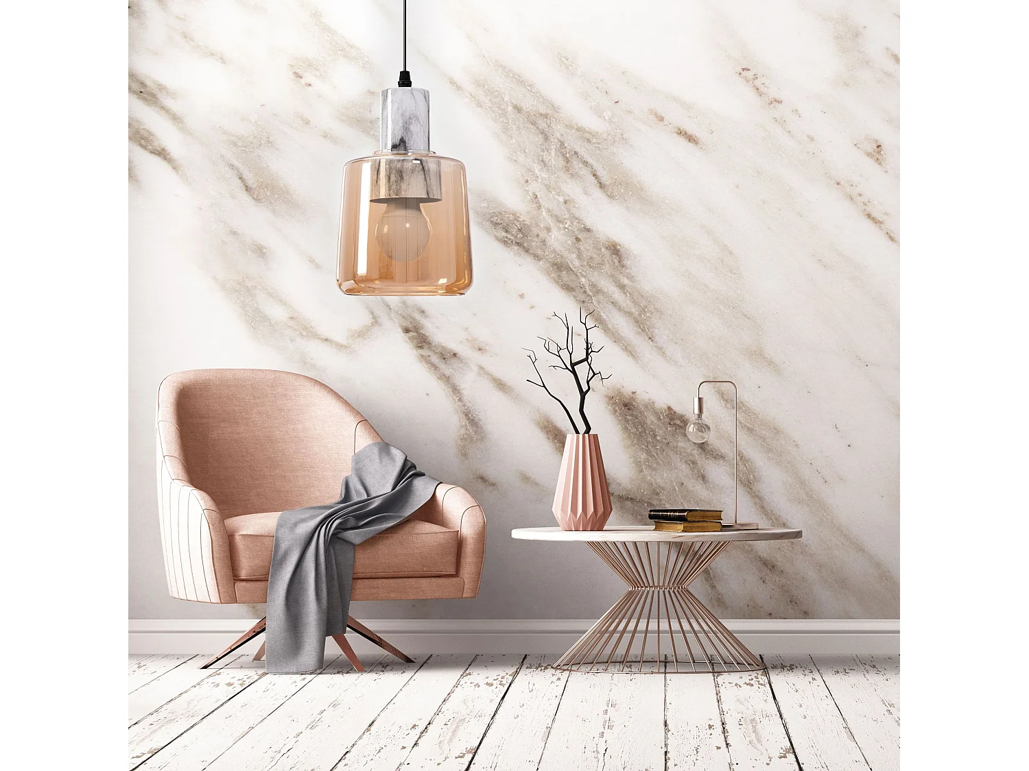 Lampe Suspendue Toolight App1011-1Cp Beige