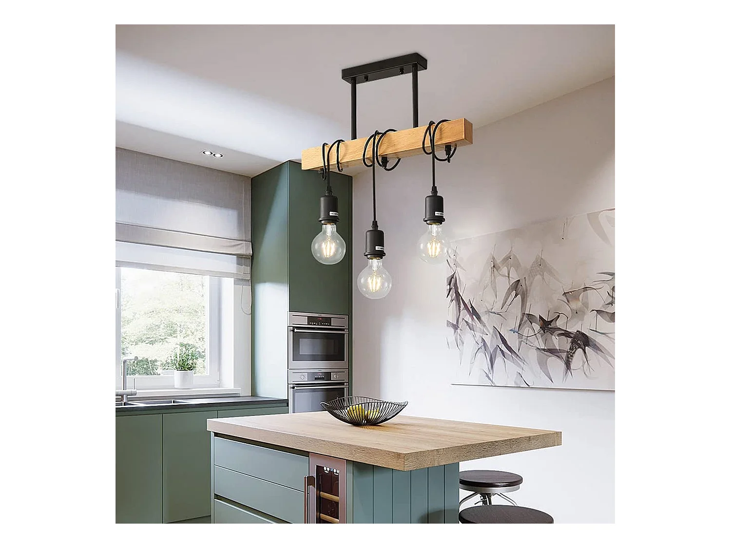 Lampe Suspendue Toolight App973-3Cp Line Black