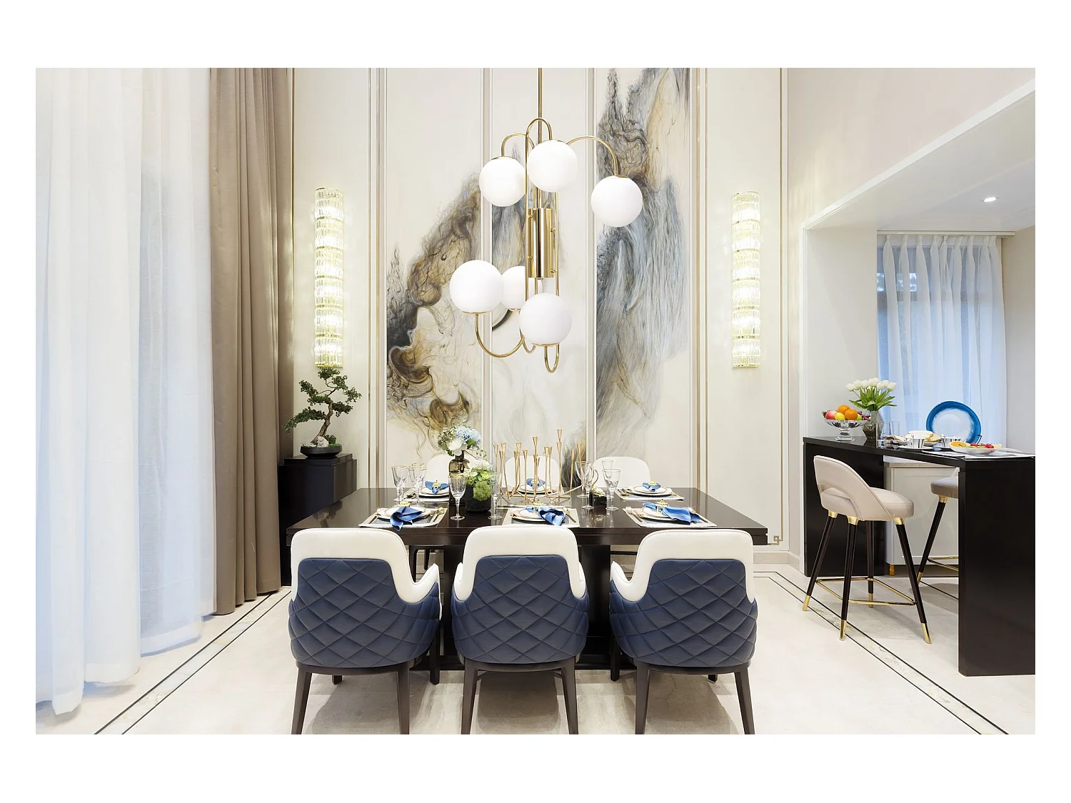 Lampe Suspendue Toolight App1003-6Cp Gold