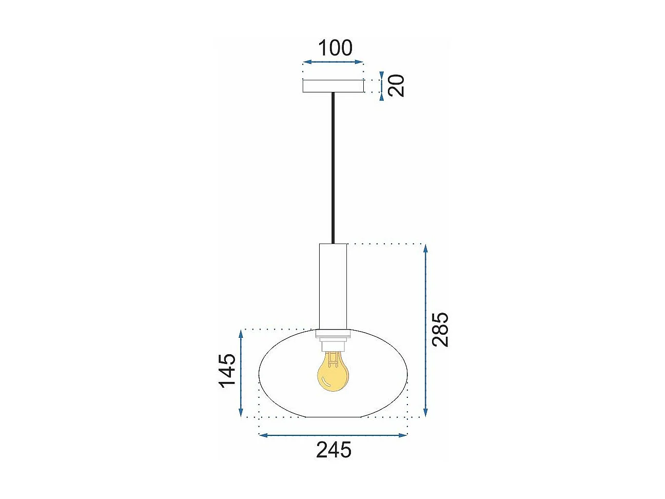 Lampe Suspendue Toolight App465-1Cp Green