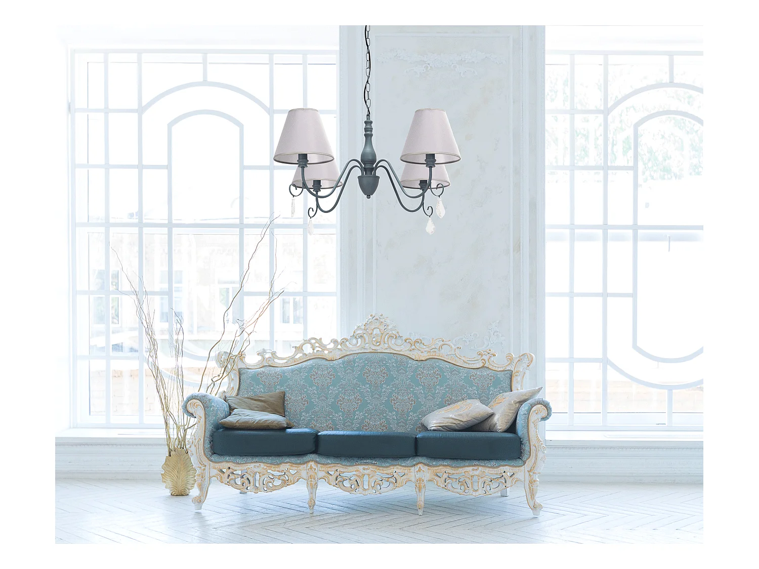 Lampe Suspendue Toolight App991-4Cp Grey