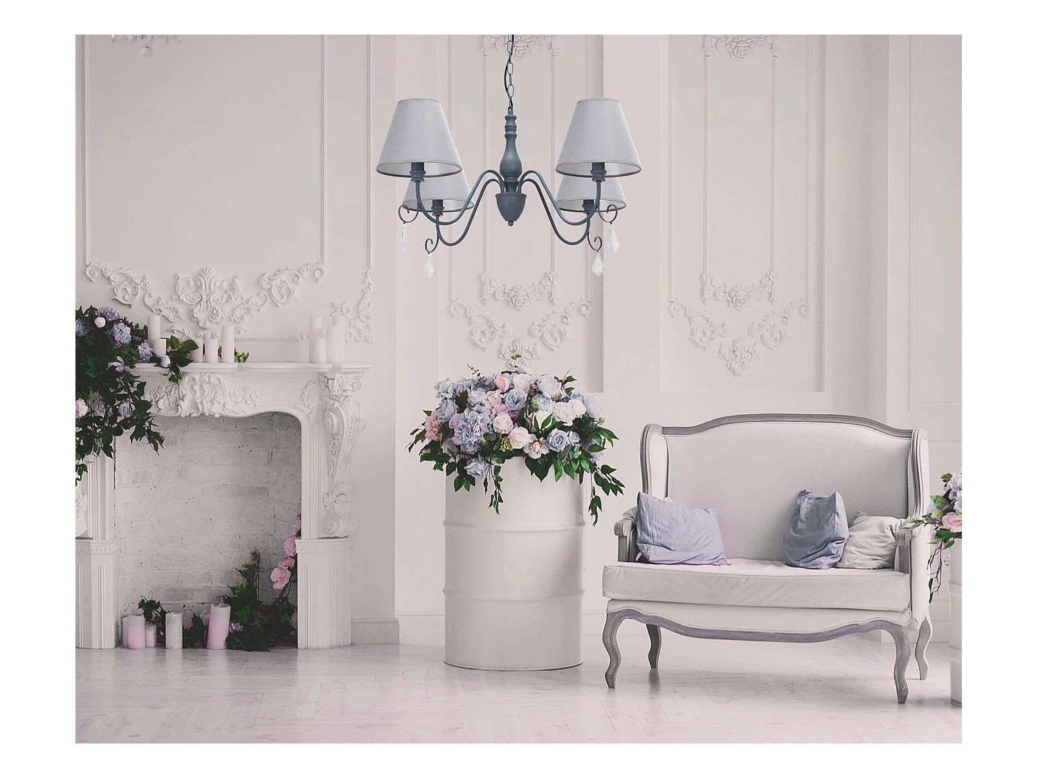 Lampe Suspendue Toolight App991-4Cp Grey