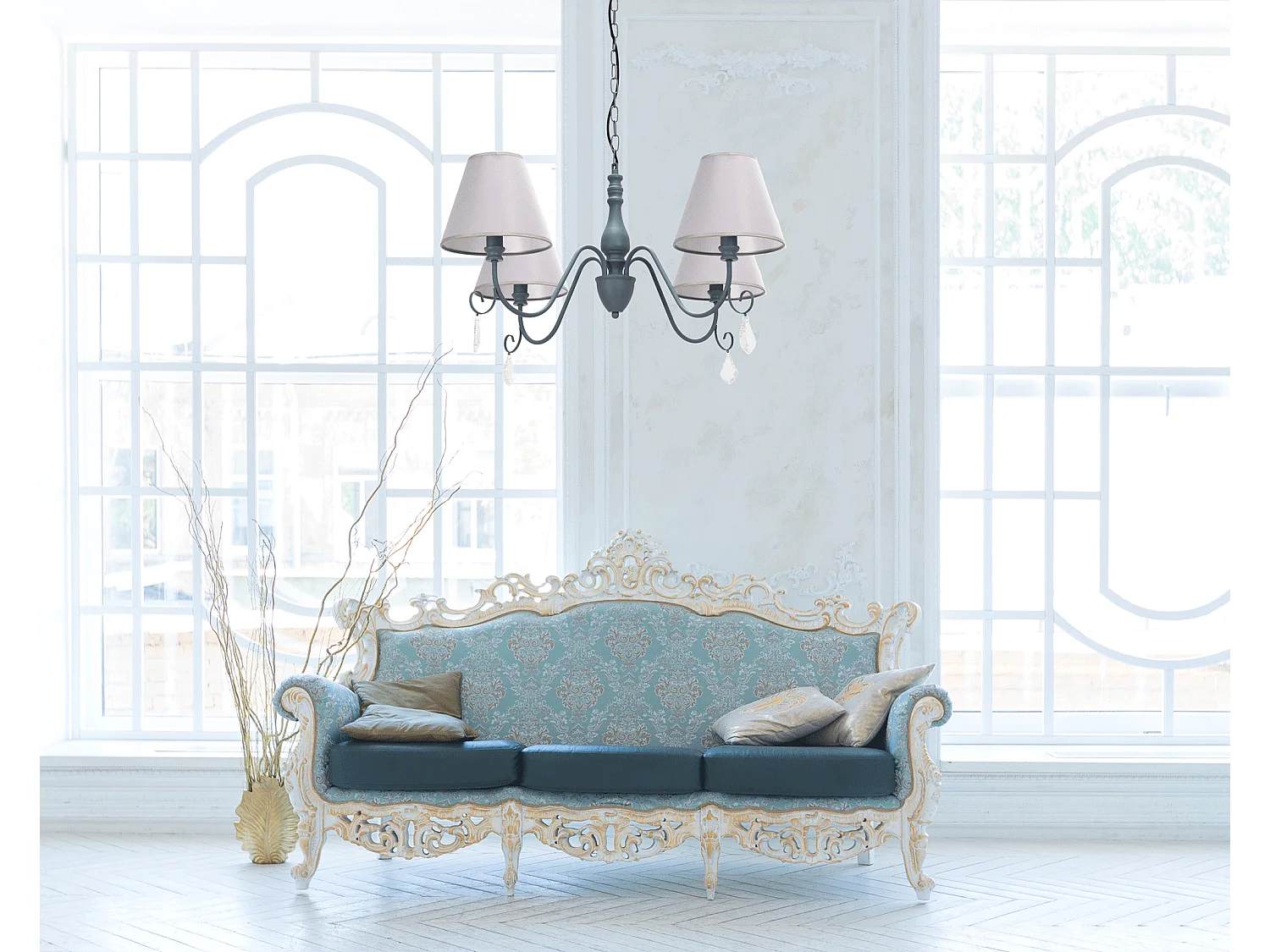 Lampe Suspendue Toolight App991-4Cp Grey