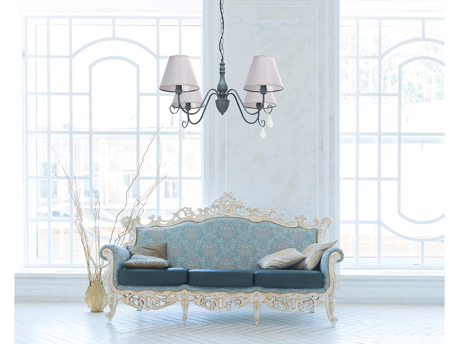 Candeeiro Suspenso Toolight App991-4Cp Grey