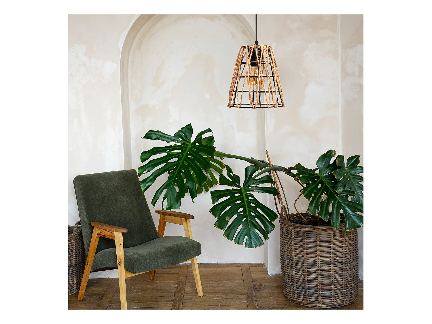 Lampe Suspendue Toolight App1318-1Cp Boho Brown