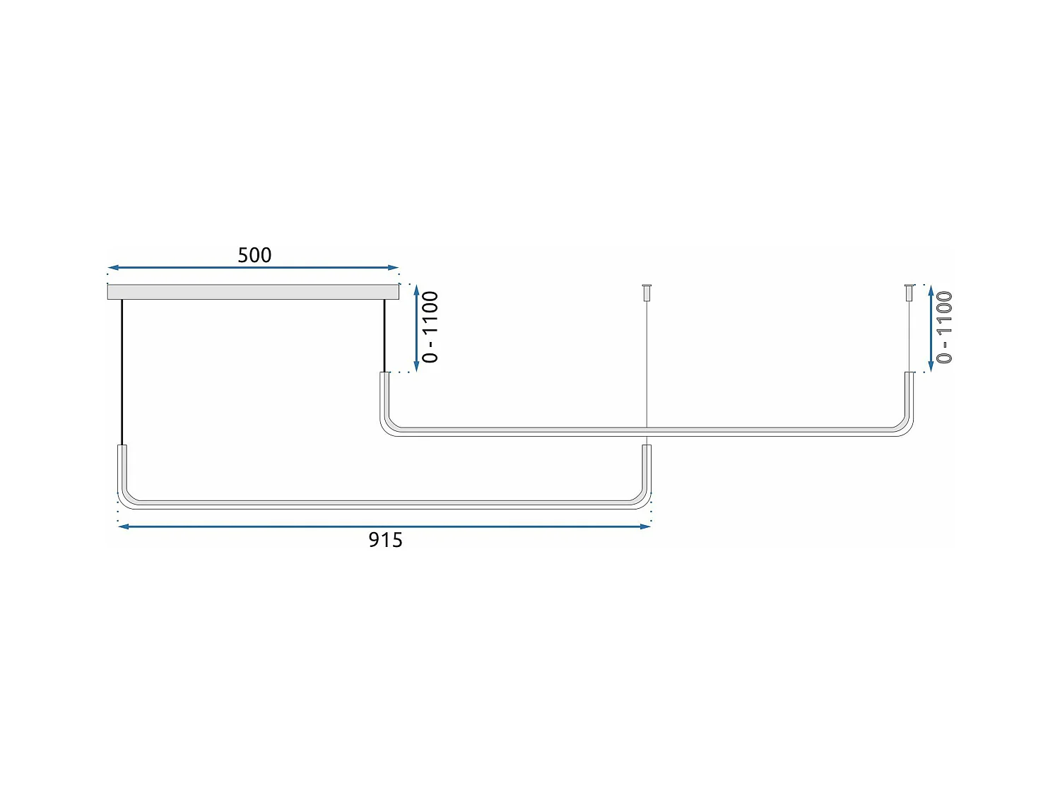 Lampe Suspendue Toolight App980-Cp Black