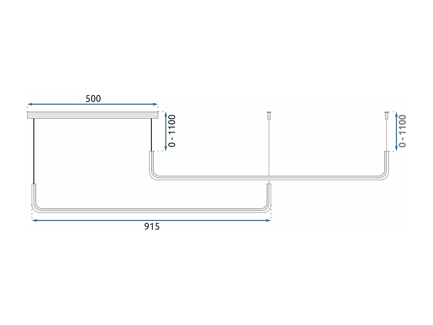 Hängelampe Toolight App980-Cp Black