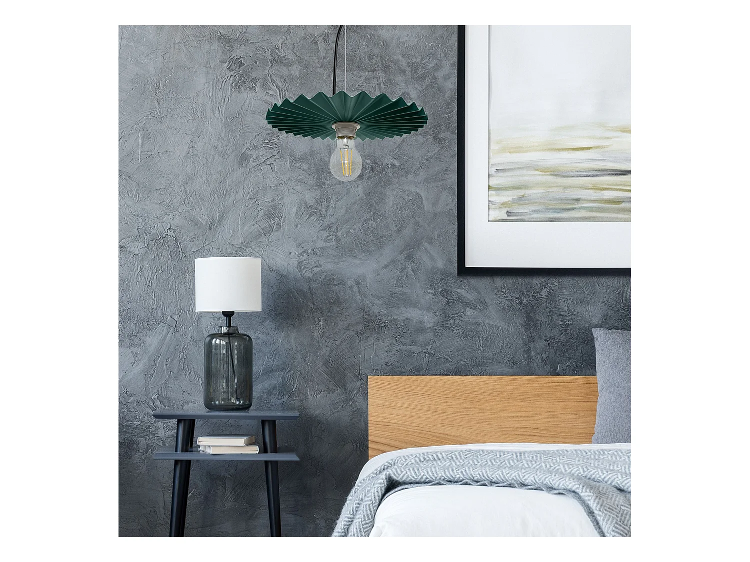 Lampe Suspendue Toolight App1455-1Cp 30Cm Green