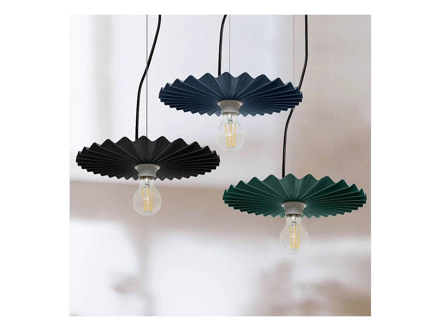 Lampe Suspendue Toolight App1455-1Cp 30Cm Green