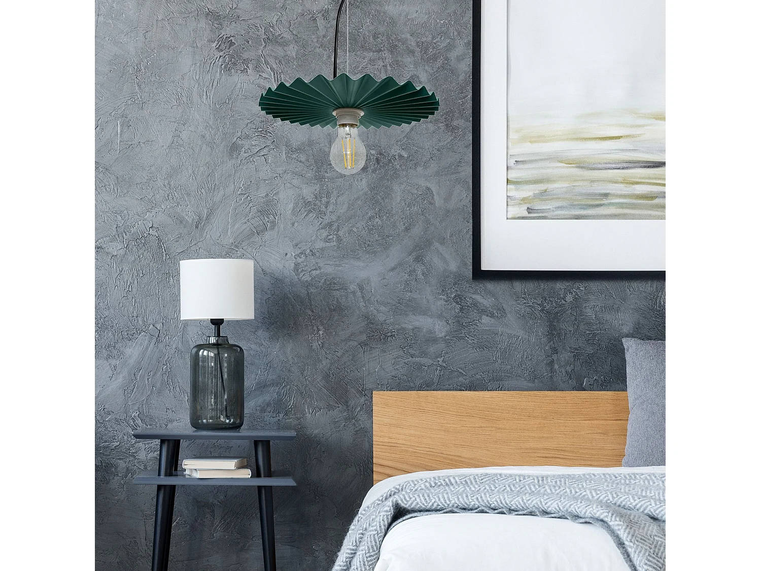 Lampe Suspendue Toolight App1455-1Cp 30Cm Green