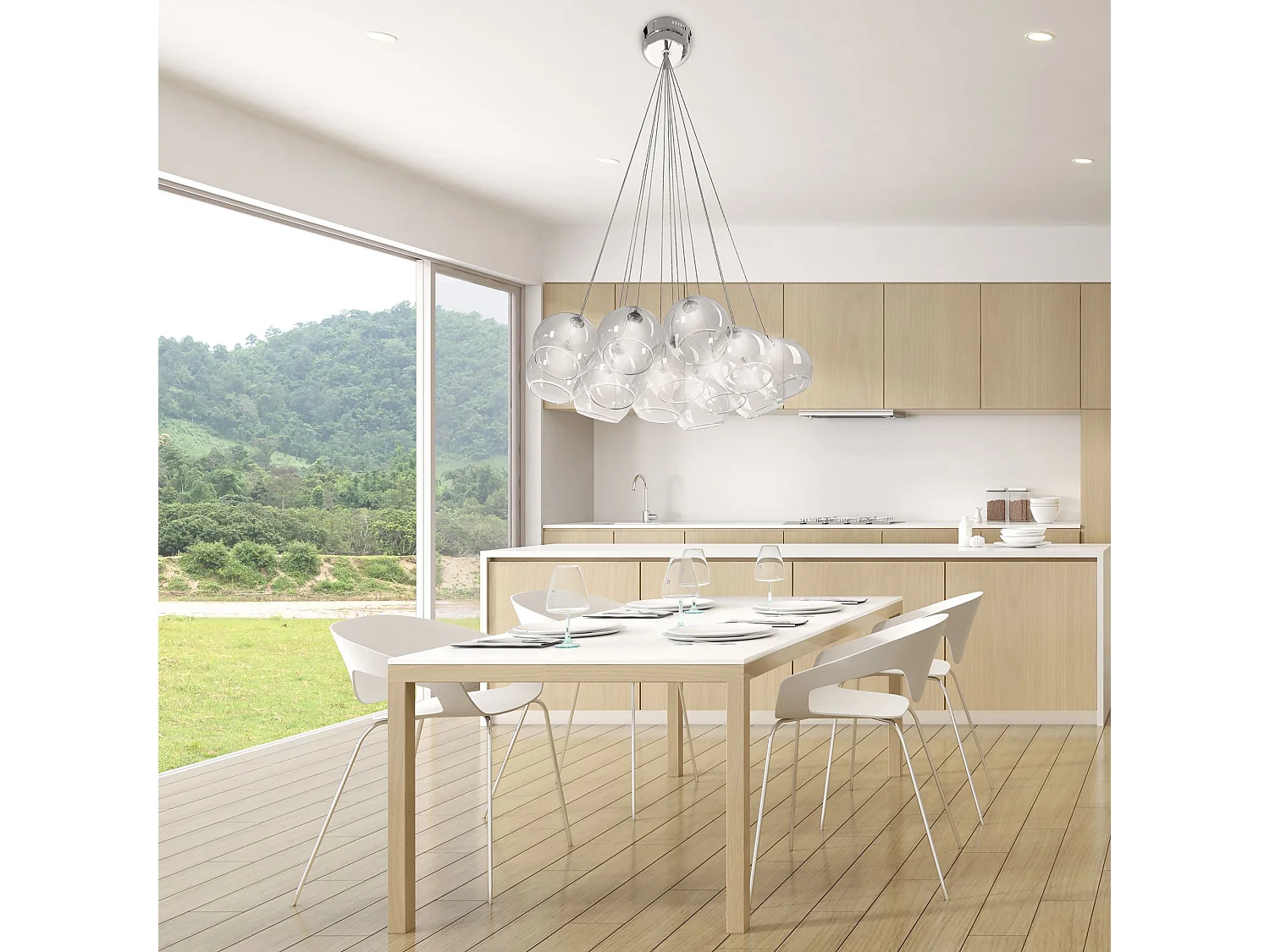 Lampe Suspendue Toolight App561-13Cp Transparent