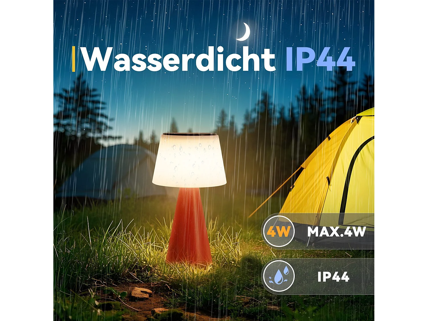 NETTLIFE Solar Battery Lamp Table Lamp Bezprzewodowa Lampa Nocna LED 3600mhA Akumulatorowa Dotykowa Ściemnialna Czerwona Lampa z Baterią USB