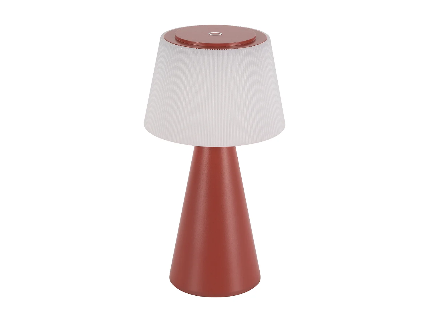 NETTLIFE Lampe de table à piles, lampe de chevet LED - 3600mhA sans fil, lampe tactile à intensité variable avec batterie rouge rechargeable par USB