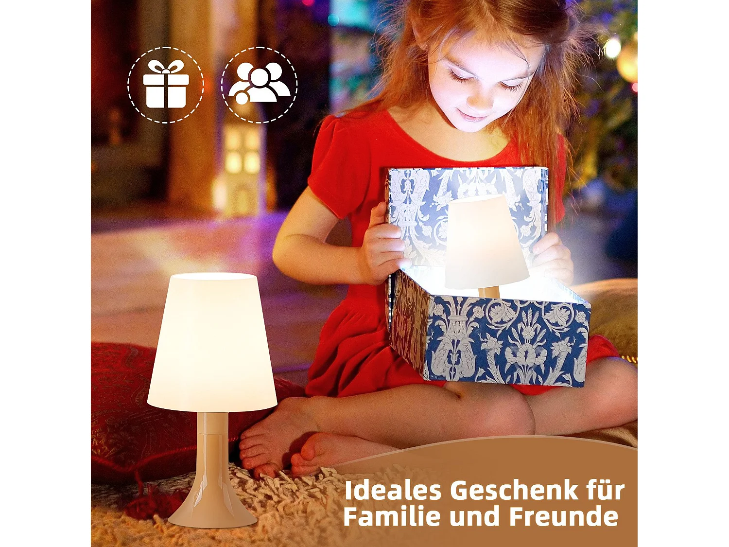 NETTLIFE Lampe de table salon lampe de chevet avec câble lampe de table lot de 2 petites lampes E14 lampes de table modernes