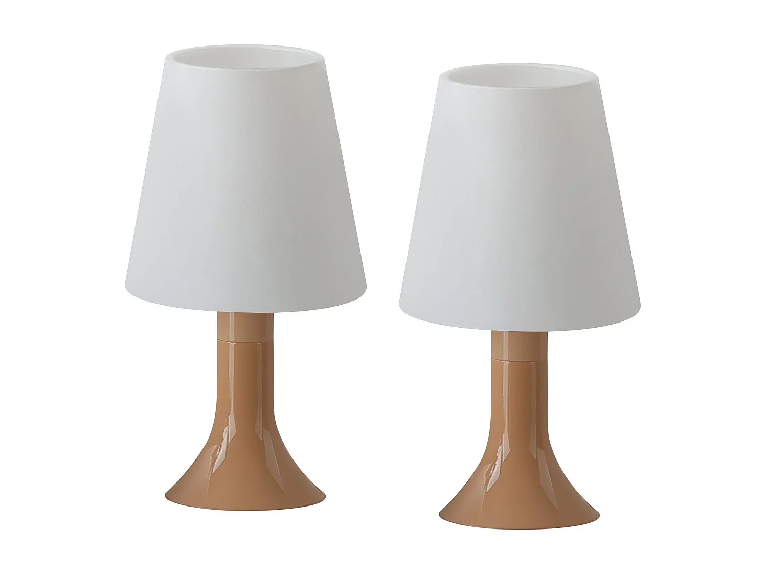 NETTLIFE Tischleuchte Wohnzimmer Nachttischlampe mit Kabel Tischlampe 2er Set kleine Lampen E14 moderne Tischlampen