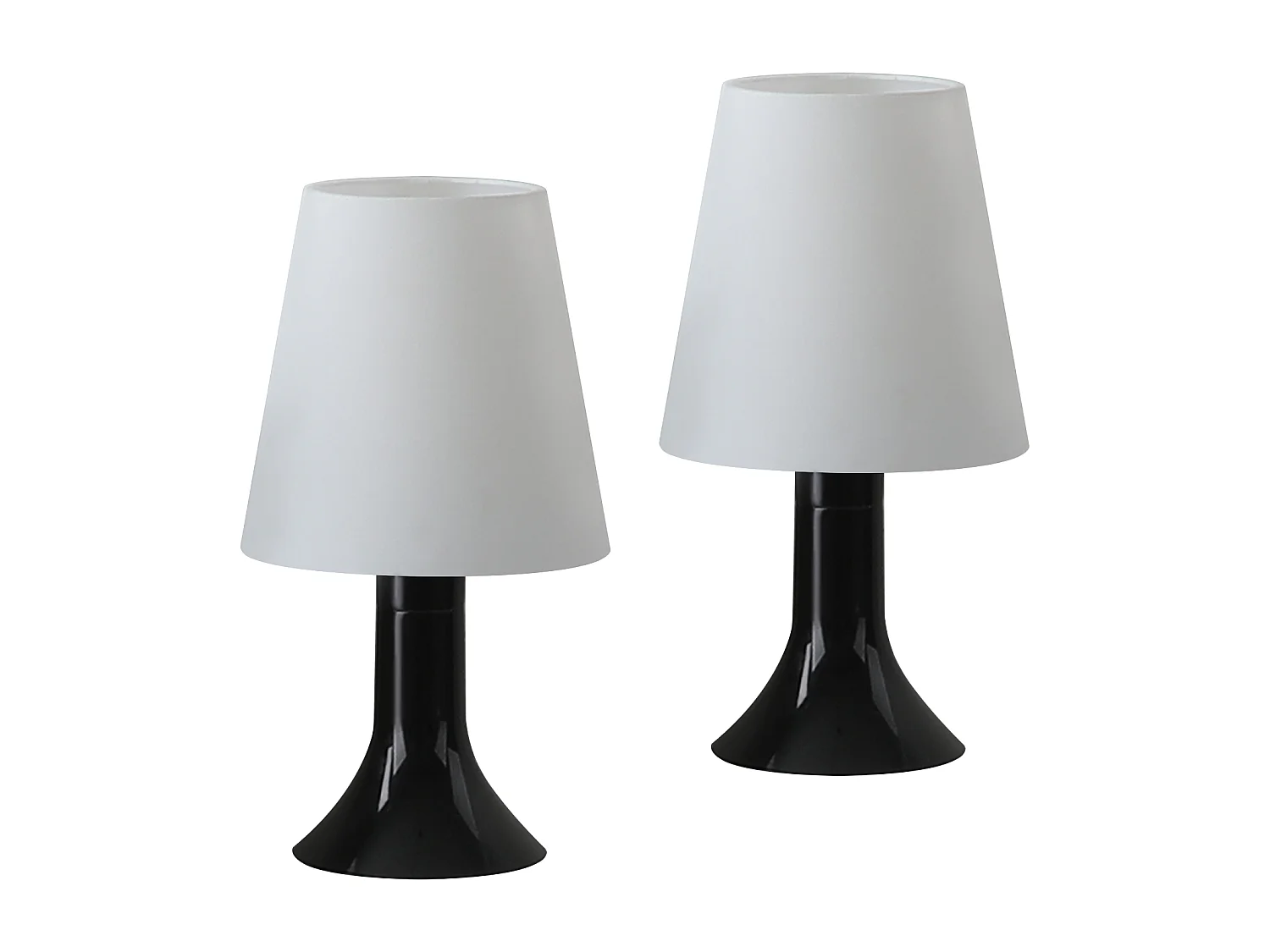 NETTLIFE Lampe de table de salon lampe de chevet avec câble lot de 2 petites lampes E14 lampes de table modernes