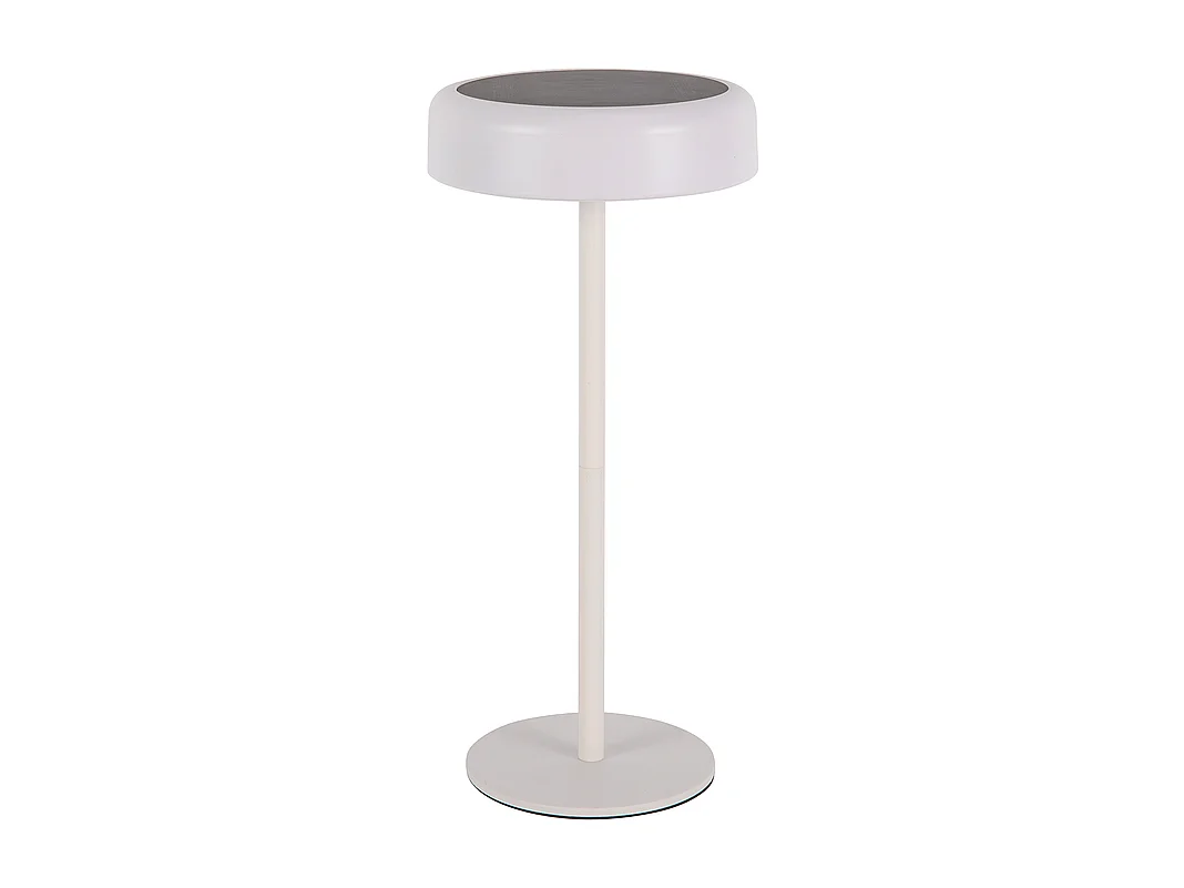 NETTLIFE Lampe de table solaire à batterie lampe de chevet LED sans fil 3600mhA rechargeable tactile dimmable blanche avec batterie USB