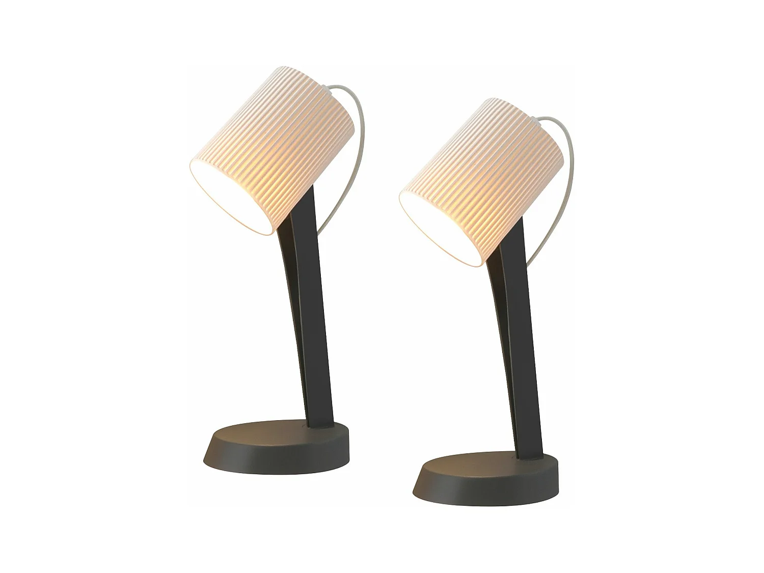 NETTLIFE Bedlamp, Woonkamer Tafellamp met Kabel - Set van 2 Moderne Kleine E14 Tafellampen