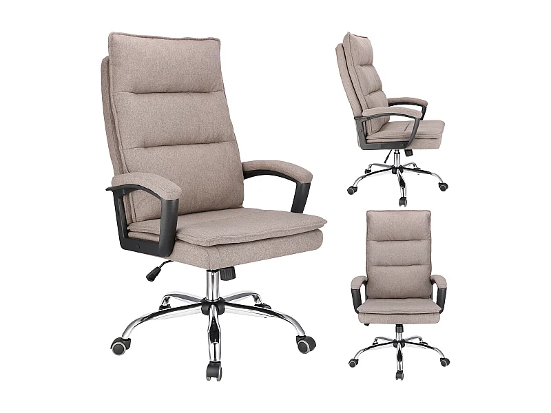 Fauteuil de bureau ESPO tissu brun