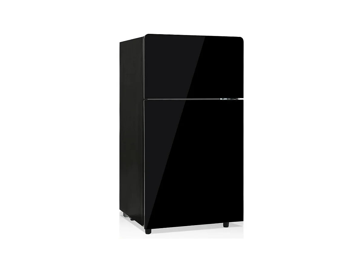 Réfrigérateur congélateur combiné 51 L+21 L, avec LED et 7 température, tiroirs transparent, 39 dB, 120 kWh , Classe énergétique E