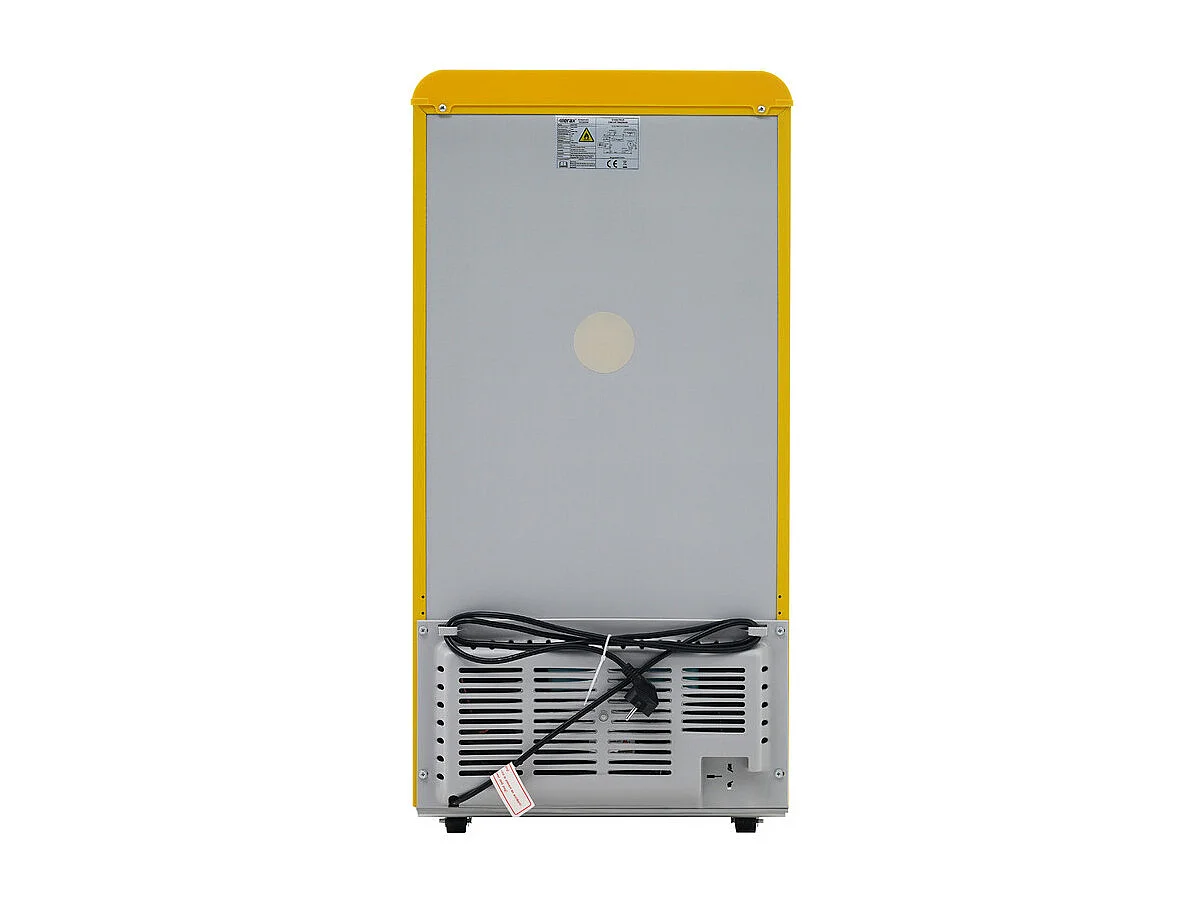 Réfrigérateur à double porte avec pieds réglables et roulettes - 72L - 120kWh/an - Faible niveau sonore de 39 dB - Classe énergétique E - 45x44x91cm