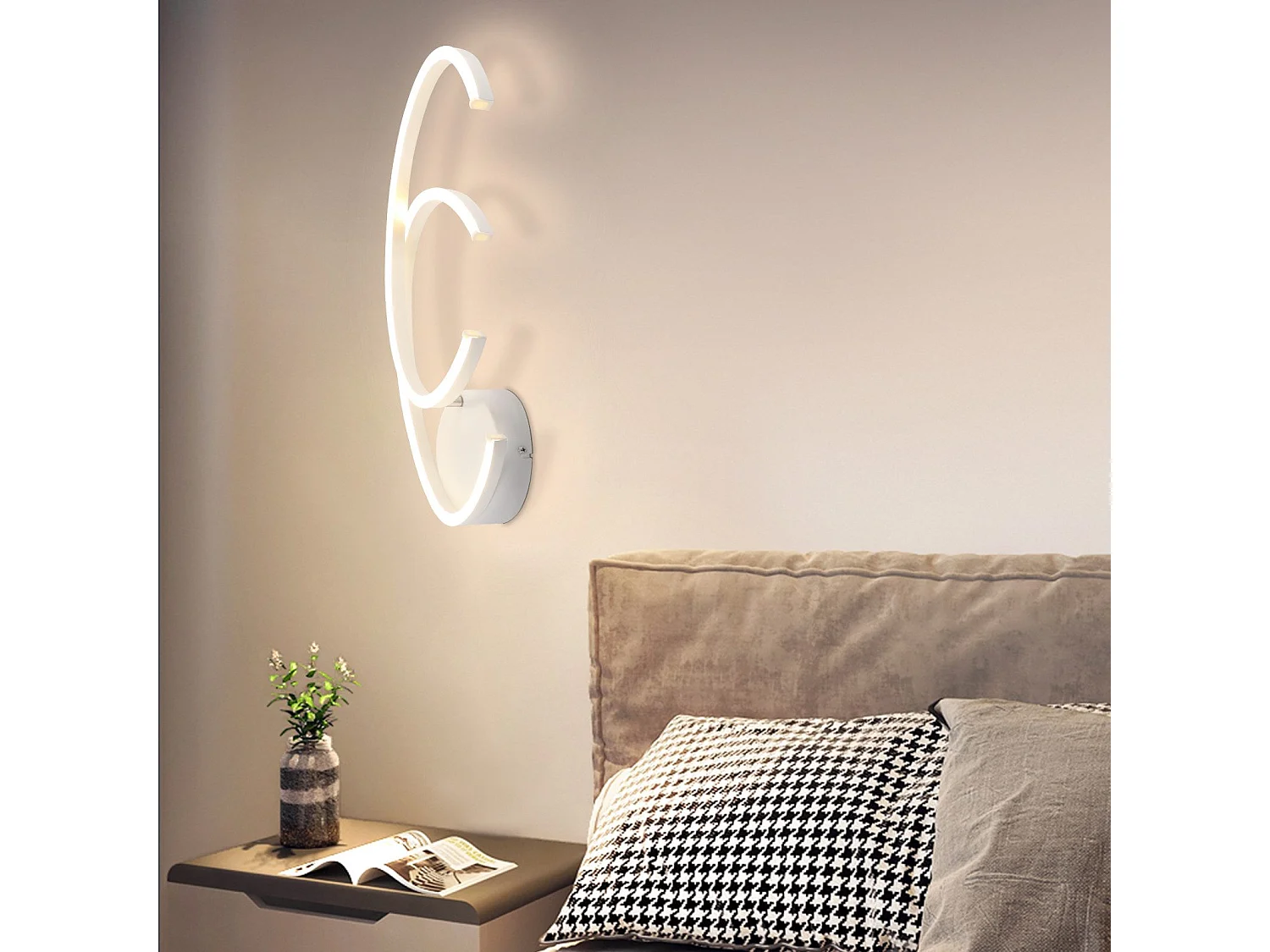 Plafonnier LED NETTLIFE salon 24W plafonnier moderne 3000K pour couloir cuisine