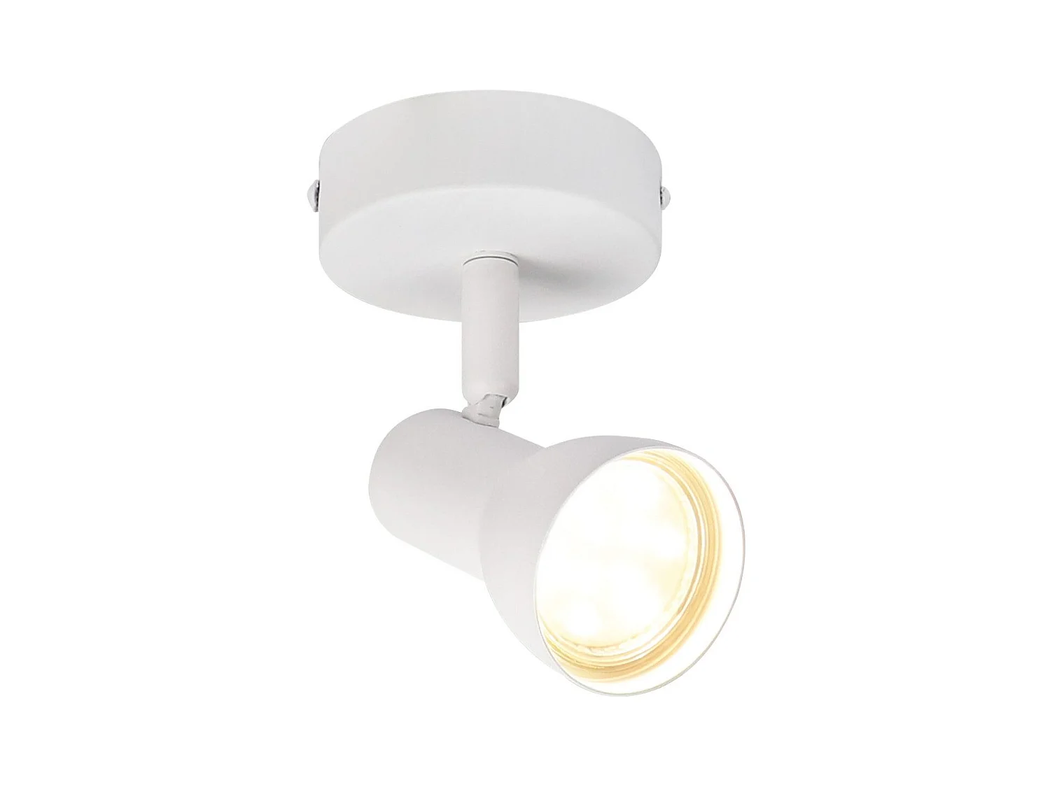 Spot de plafond NETTLIFE 1 flamme blanc moderne plafonnier intérieur GU10 chambre