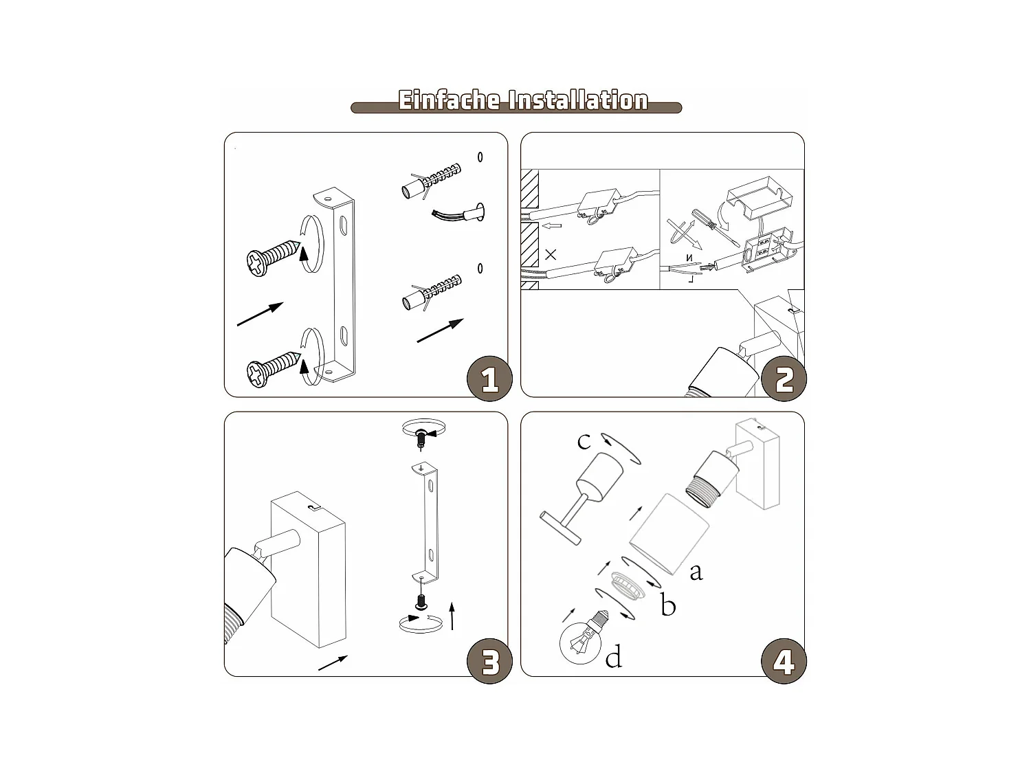 NETTLIFE Plafonnier Spot 1 Flamme Noir Industriel E14 Plafonnier Pour Salon