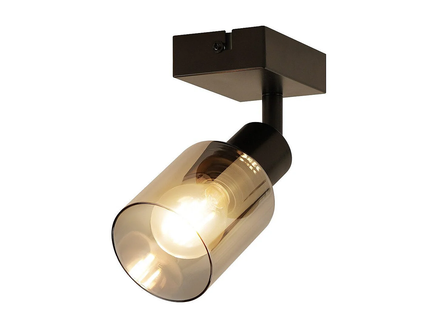 NETTLIFE Deckenleuchte Spot 1-flammig Schwarz Industrial E14 Deckenlampe für Wohnzimmer