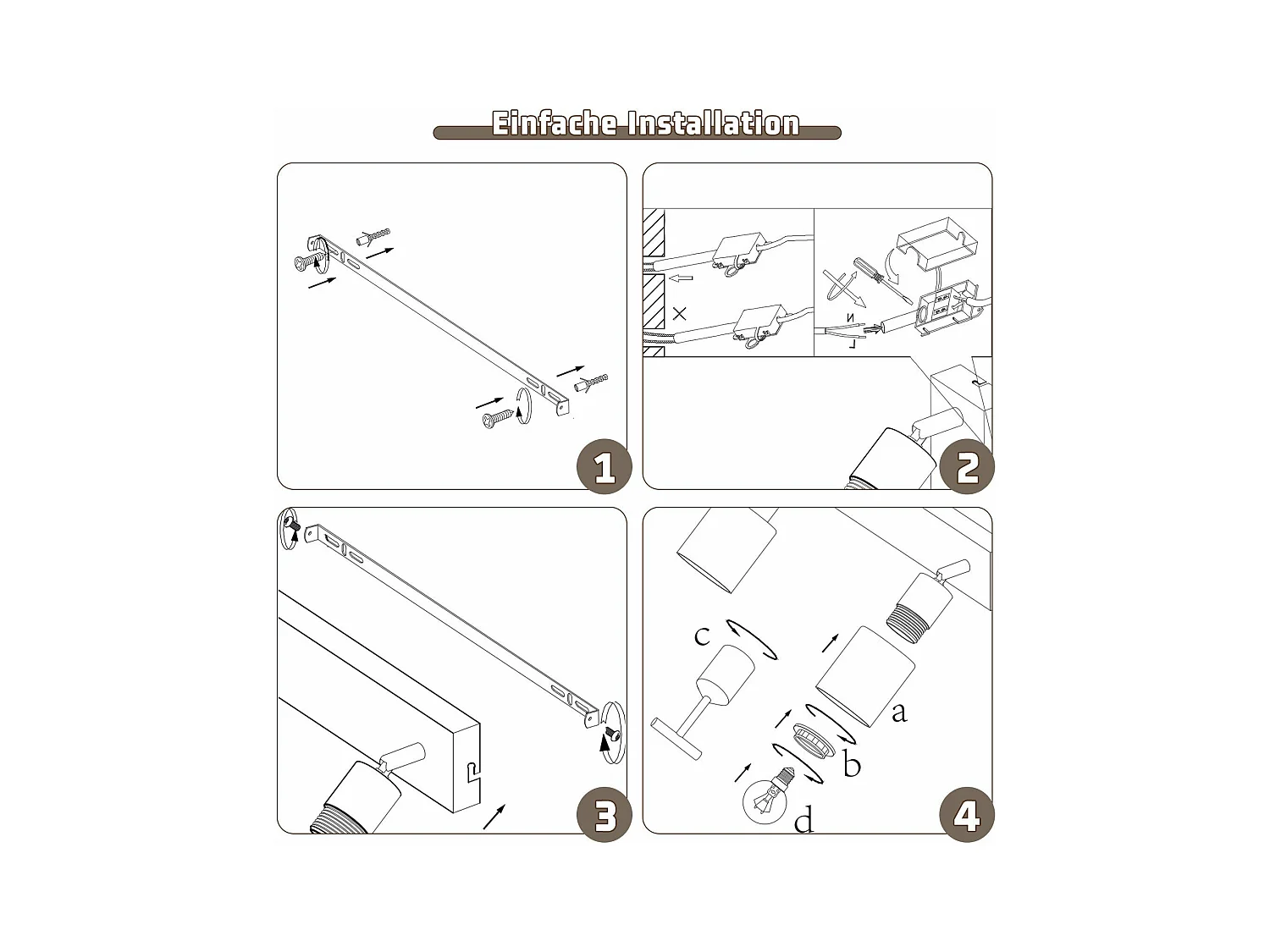 NETTLIFE Lampa sufitowa Spot 2 płomienie Czarny Industrial E14 Lampa sufitowa do salonu