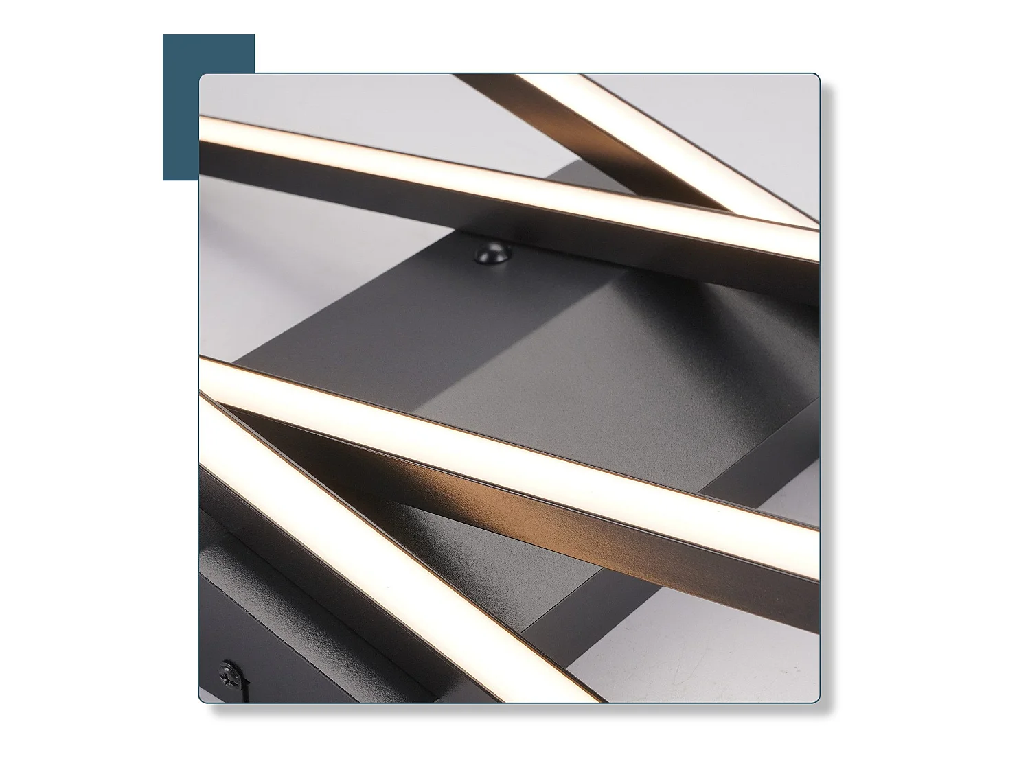 NETTLIFE LED Deckenleuchte Wohnzimmer Schwarz 36W Ściemniacz Deckenlampe Büro Kinderzimmer