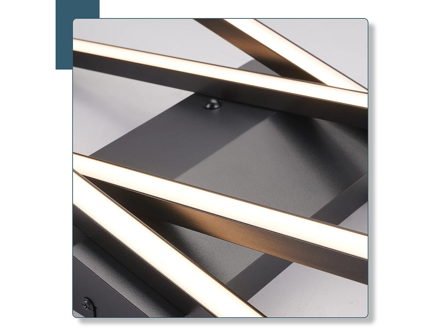 NETTLIFE LED Deckenleuchte Wohnzimmer Schwarz 36W Dimmbar Deckenlampe Büro Kinderzimmer