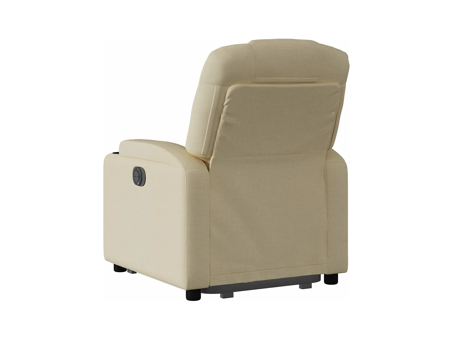 Fauteuil inclinable électrique crème tissu