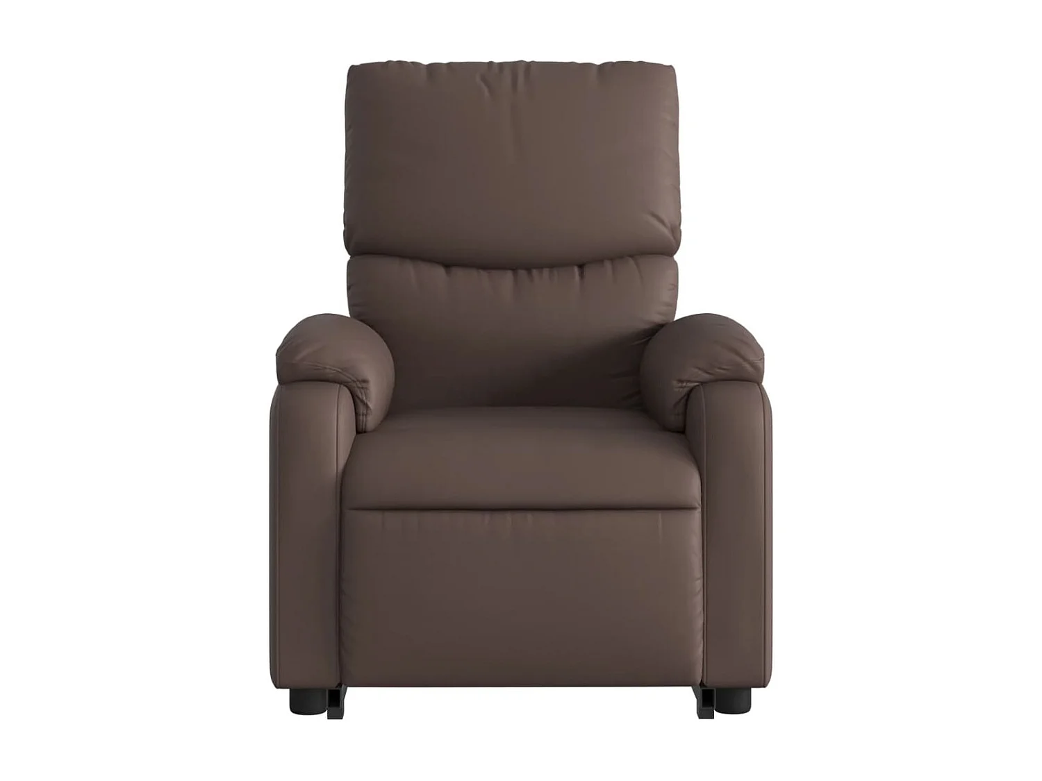 Fauteuil inclinable de massage électrique marron similicuir
