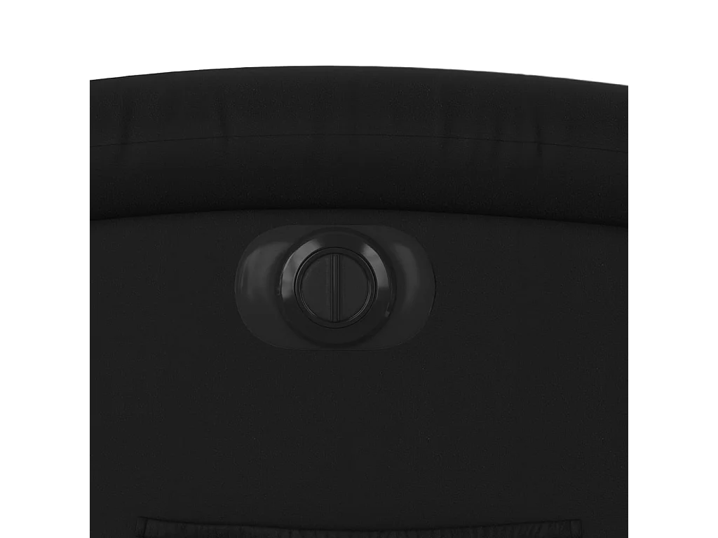 Fauteuil inclinable électrique Noir Similicuir